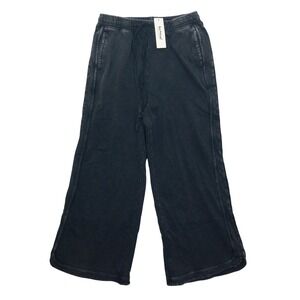 Three Bird Nest So Comfy Wide Leg Pants Womens S Charcoal Mineral 100% Cotton